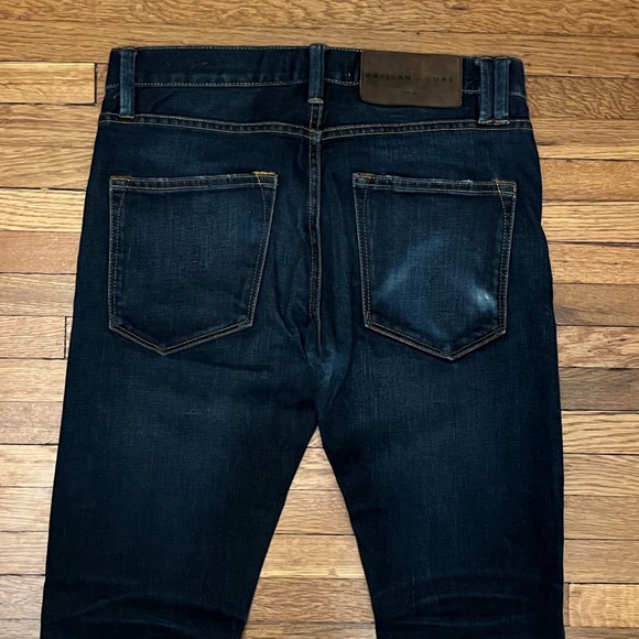 Artisan de Luxe Tapered Regular Fit Denim Blue Jeans Men’s Size 29 - Picture 7 of 13